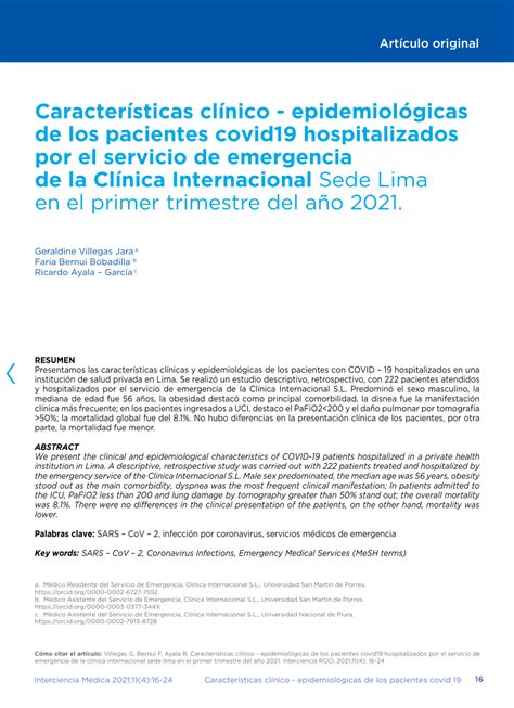 Pdf Caracter Sticas Cl Nico Epidemiol Gicas De Los Pacientes