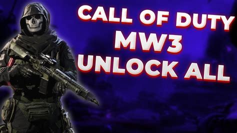 Mw3 Unlock All Mw3 Unlocker Tool Mw23 All Operators Weapons Skins And Other Youtube