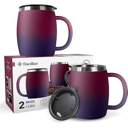 Amazon Finedine Double Wall Stainless Steel Drinking Cup Coffee