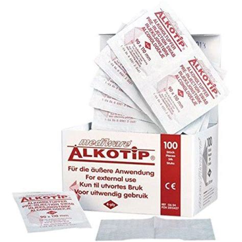 Alkotip Pre Injection Swab 100 Pack Fulli’s