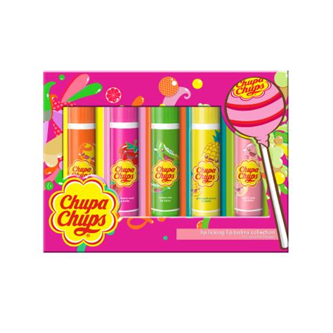 Chupa Chups Lip Balm Set 4g X5 Clicks