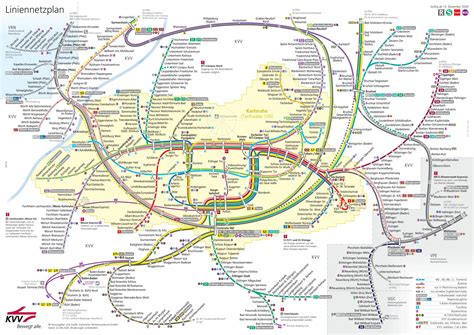 Karlsruhe Liniennetzplan Hochbahn