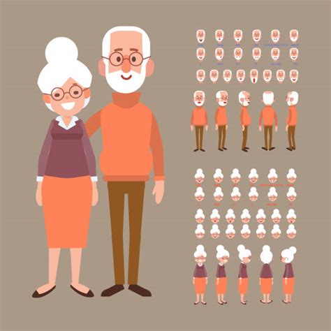 9 200 Grandma And Grandpa Cartoon Stock Illustrations Royalty Free