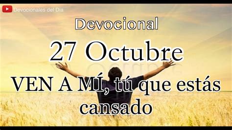 De Octubre Devocional Del D A De Hoy Devocionales Cristianos