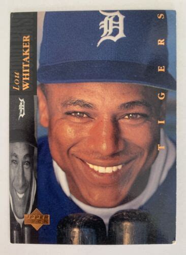 1994 Upper Deck Baseball Card 414 Lou Whitaker Detroit Tigers EBay