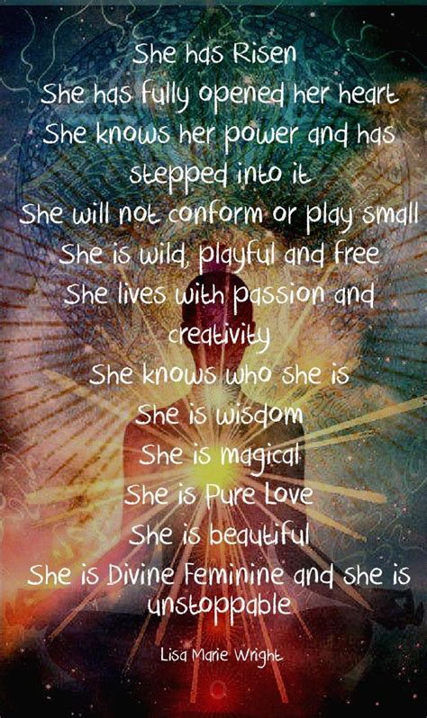 She Has Risen Spiritual Quotes Divine Feminine Spirituality Energy