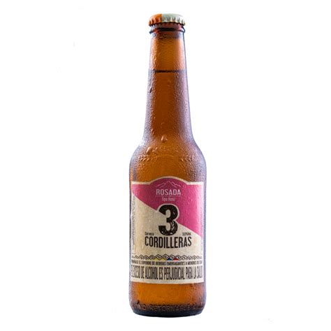 Cerveza Cordilleras Artesanal Rosada Botella X Ml