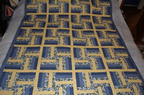 Sarah Lynns Quilting Customers Blue And Yellow Quilt