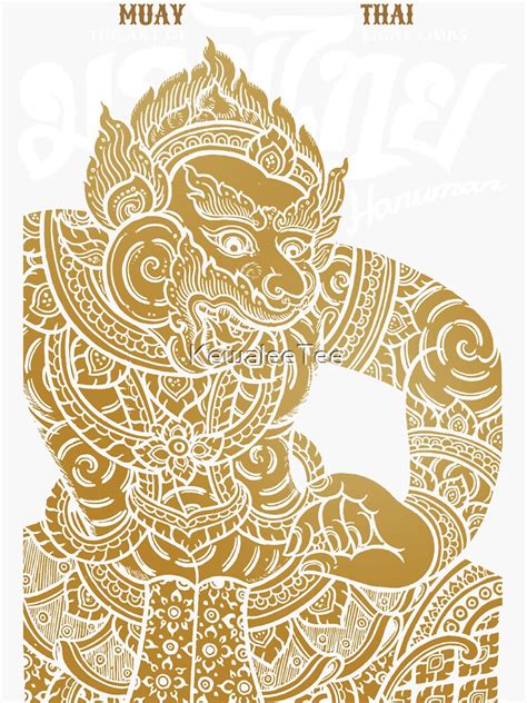 Muay Thai Classic Hanuman Sticker For Sale By KewaleeTee Redbubble