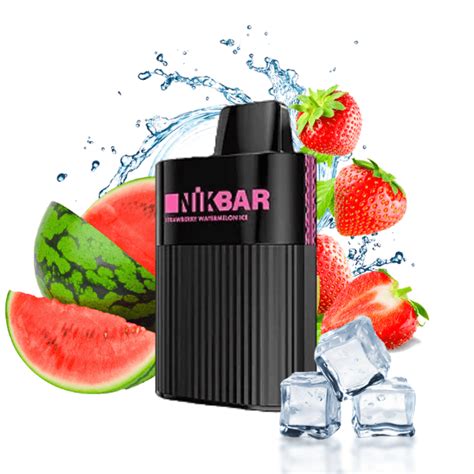 POD DESCARTÁVEL 6000 PUFFS STRAWBERRY WATERMELON ICE NIKBAR