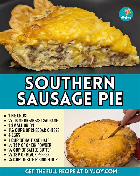 Easy Southern Sausage Pie Recipe