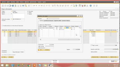 Gestión de Bancos Pagos Efectuados Sap Business One YouTube