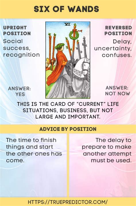 Six Of Wands All Meanings In Tarot Card Readings Tarot Card Meanings