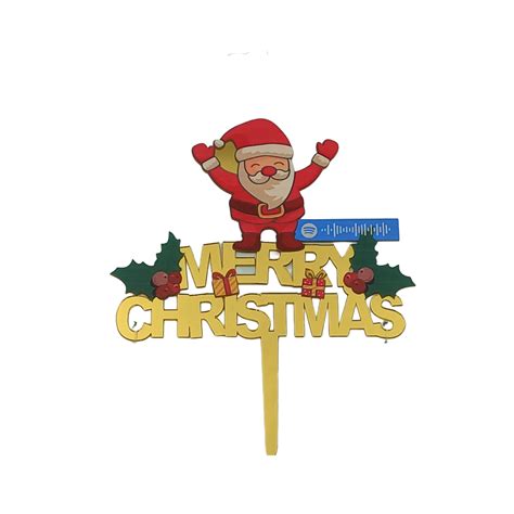 Santa Merry Christmas Cake Topper Bake It Egypt