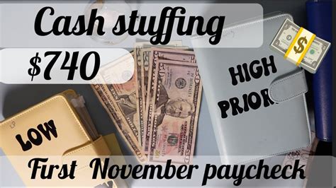 Cash Stuffing First Paycheck Of November Budget Cash Stuffing YouTube