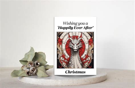 Dragon Wishing You A Happily Ever After Christmas Card Fairytale