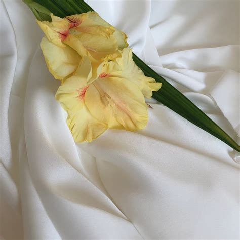 White Milk Silk Satin Fabric By The Yard Silk Fabric For Etsy Uk