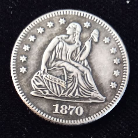 Cc Liberty Seated Quarter Tribute Token Restrike Etsy