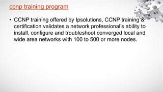 Ccnp training program | PPT