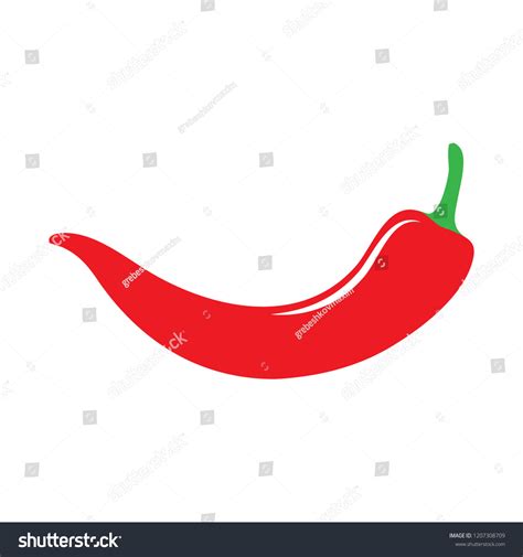 Red Hot Chili Pepper Icon Vector Stock Vector Royalty Free