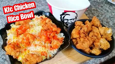 Kfc Chicken Rice Bowl Recipe Arabian Rice Recipe Kfc Style Chicken Popcorn Rice Recipe Youtube