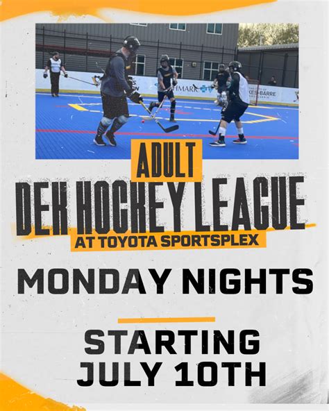 Toyota Sportsplex Dek Hockey Powered By Teamlinkt