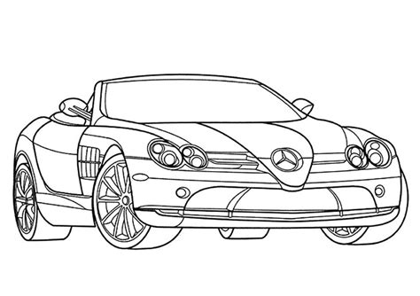 Desenhos De Mercedes Benz Slr Mclaren Para Colorir E Imprimir Colorironline