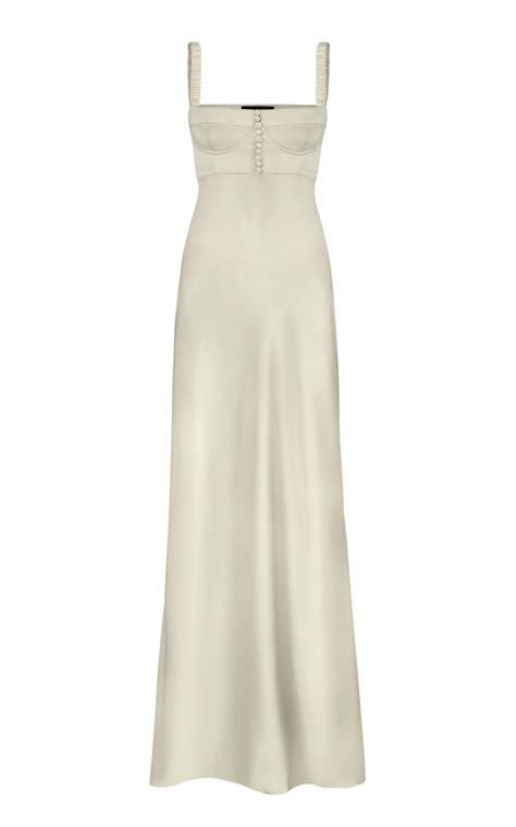 Satin Bustier Maxi Dress By Anna October Moda Operandi Satin Maxi