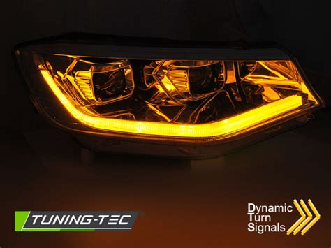 Led Tagfahrlicht Scheinwerfer F R Vw Caddy V Sb Chrom Dynamisch