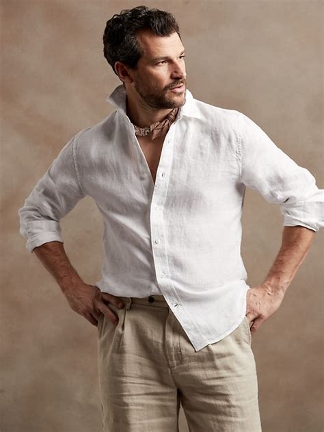 Banana Republic Castello Linen Shirt