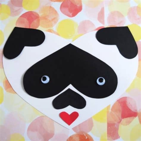 Fox And Panda Heart Craft