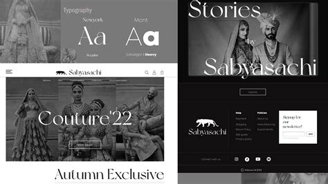 Sabyasachi Website ReDesign on Behance