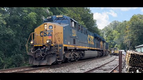 CSX Super Long Slow Coal Train Sykesville MD 8 31 2022 Conrail