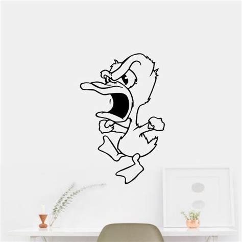 Angry Cartoon Duck Wall Art Car Sticker Decal Outdoor Vinyl Material