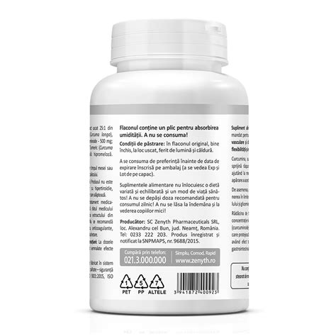 Curcumin Capsule Zenyth Farmacia Tei Online