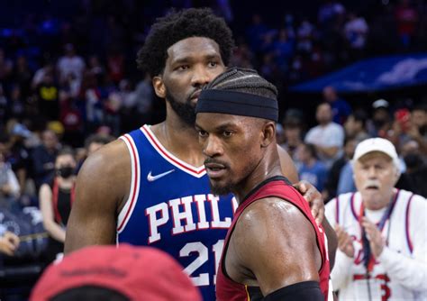 Jimmy Butler Joel Embiid Trade Compliments After Sixers Loss To Miami