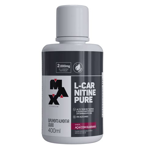 L Carnitina Pure Ml Max Titanium Nd Suplementos