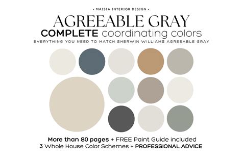 Agreeable Gray Color Palette Sherwin Williams Color Palette Whole House Color Palette Paint