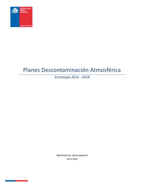 Planes Descontaminaci N Atmosf Rica