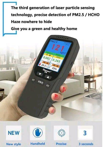 Jual Alat Ukur Kualitas Udara In Air Quality Detector Tvoc Hcho Pm