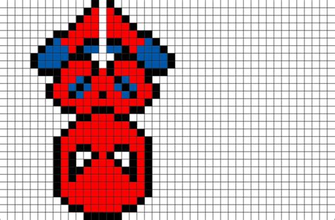 Spider Man Pixel Art Spiderman Pixel Art Minecraft Pixel Art Easy ...