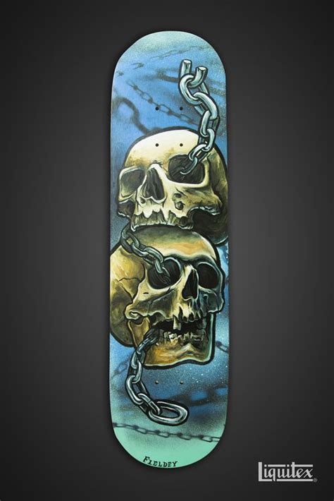 Custom Painted Skateboards Fieldey Art Skateboard Artwork Surfboard