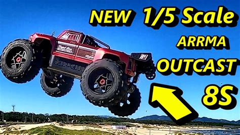 ARRMA OUTCAST 8S 1 5th Scale And Traxxas X Maxx Beach Run YouTube