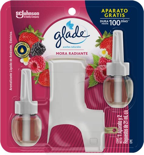 Glade Aceites Naturales Mora Radiante Aromatizante Para Hogar Con