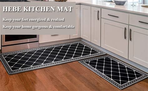 Hebe Anti Fatigue Kitchen Rug Sets Pieces Thick Cushioned Kitchen