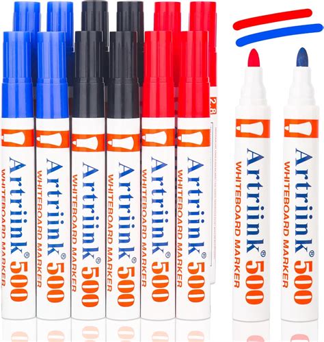 Dachiy Whiteboard Marker Schwarz Whiteboard Stifte Rot Blau Ca