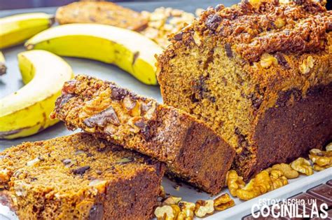 Receta De Bizcocho De Pl Tano Nueces Y Chocolate Banana Bread