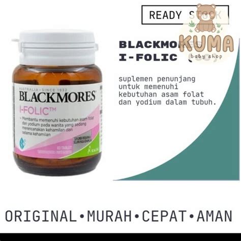 Jual Blackmores I Folic Ifolic 60 Tablet BPOM Kalbe Shopee Indonesia