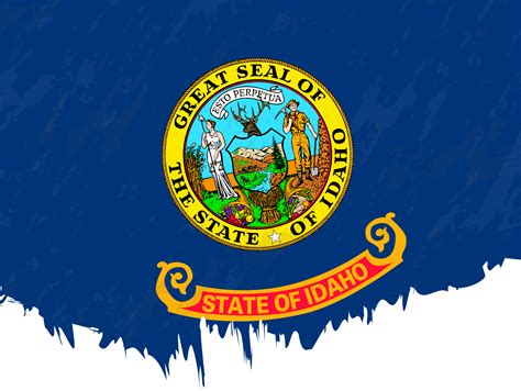 Grunge Style Flag Of Idaho 42541582 Png