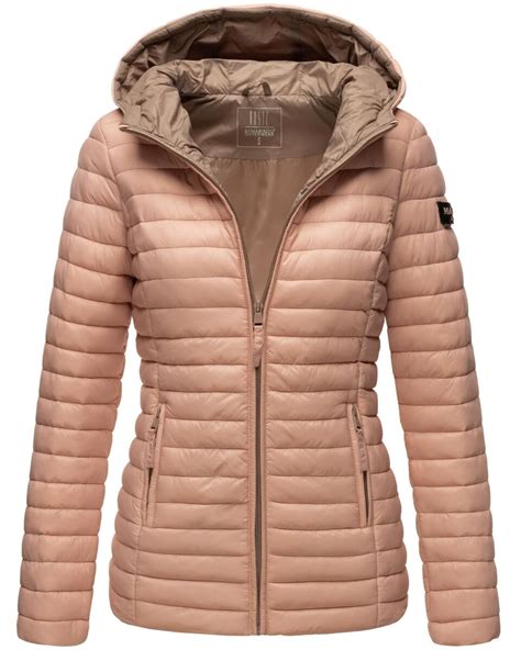 Marikoo Asraa Damen Steppjacke Mit Kapuze Gesteppt Bergangsjacke B